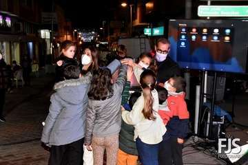 Telde da la bienvenida a la Navidad con el encendido de la decoración callejera/TA y Francisco Javier Santana.